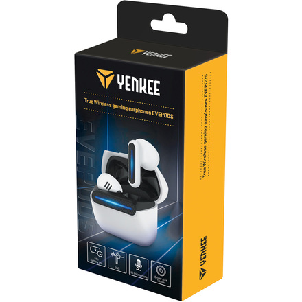 Sluchátka do uší Yenkee YHP 06BT WE TWS sluchátka EVEPODS (10)