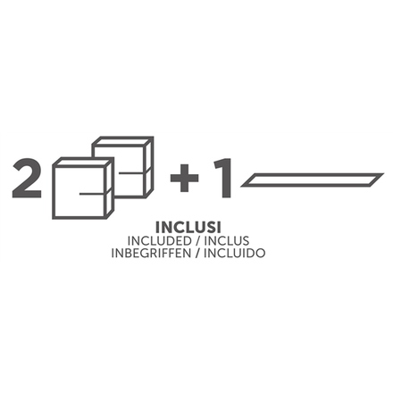 Kryt kabelů Meliconi 480521 BK, organizér na kabely Meliconi GHOST CUBE Shelf, 1x police, 2x kostka (9)