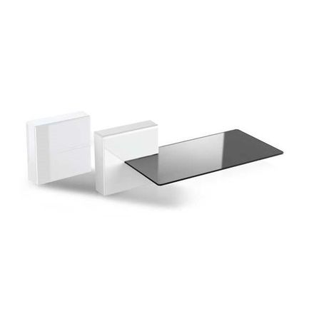 Kryt kabelů Meliconi 480522 WH, organizér na kabely Meliconi GHOST CUBE Shelf, 1x police, 2x kostka
