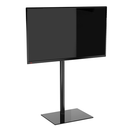 Výsuvný držák na TV 50-82 Meliconi 480873, STAND 600, otočný podstavec, základna z temperovaného skla, horizontální otáčení TV o 90°, systém uložení kabelů, VESA 300-400-600, nosnost 40 kg (1)