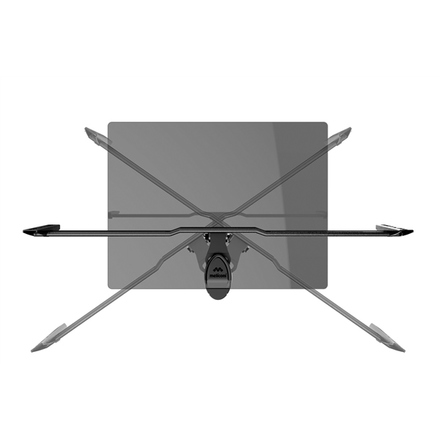 Výsuvný držák na TV 50-82 Meliconi 480873, STAND 600, otočný podstavec, základna z temperovaného skla, horizontální otáčení TV o 90°, systém uložení kabelů, VESA 300-400-600, nosnost 40 kg (4)