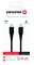 USB kabel Swissten USB-C/ Lightning, 0, 4m - černý (1)