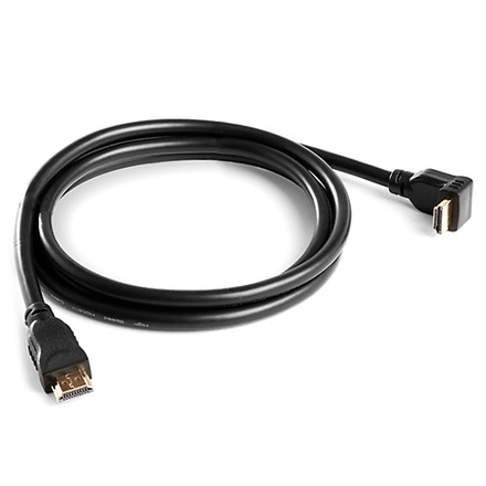 HDMI kabel Meliconi 497013, běžný oplet, rovné a zahnuté zakončení, 1,5 m