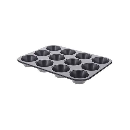 Forma na pečení de Buyer 4843.00, nepřilnavá forma, pevná, 12 muffinů, PFOA bez PTFE, max. 220 °C