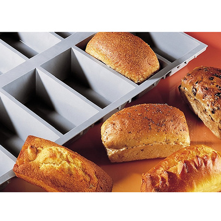 Forma na pečení de Buyer 1831.21D, silikonová, 6 ks bochánku, 21x17,5x3,1 cm, vyrobeno ve Francii (1)