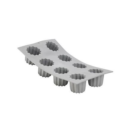 Forma na pečení de Buyer 1834.01, 8 kusů báboviček canelé, silikon