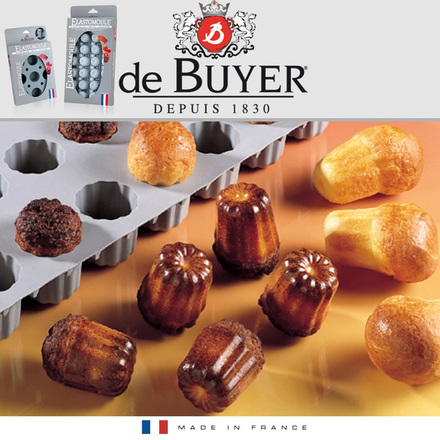 Forma na pečení de Buyer 1856.21D, 20 formiček na mini canelés, silikon, teplota -70 až 300 °C (2)