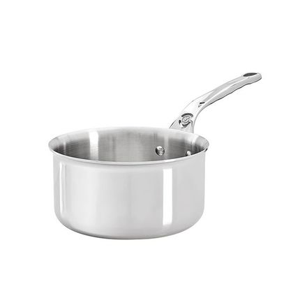 Nerezový rendlík de Buyer 3706.18 AFFINITY, rendlík, nerez, průměr 18 cm, objem 2,5 L, nedeformovatelné, rukojeť z nerezové oceli, rozměr 33,5 x 17,5 x 8 cm