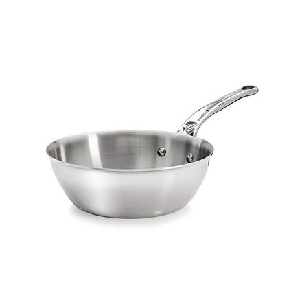 Pánev de Buyer 3736.24 AFFINITY, na soté, hluboká, kulatá, nerez, rozšířený okraj, nedeformovatelná, průměr 24 cm, výška 7 cm, váha 1,34 kg