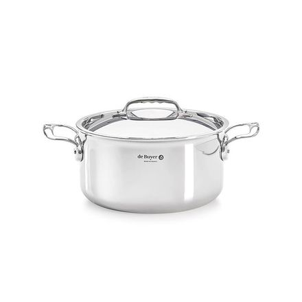 Nerezový hrnec de Buyer 3742.16, AFFINITY, nerezový, s pokličkou, průměr 16 cm, objem 1,8 l