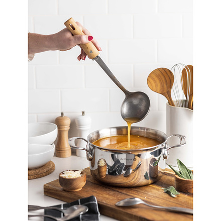 Nerezový hrnec de Buyer 3742.24, AFFINITY, nerezový, s pokličkou, průměr 24 cm, objem 5,4 l (3)