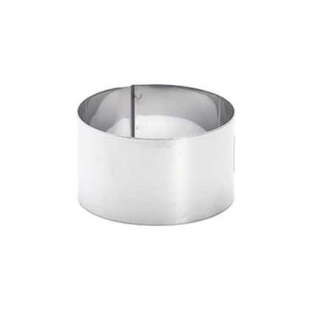 Dortový kroužek de Buyer 3989.08, kulatý, průměr 8 cm, nerez ocel, hladký vnitřní povrch