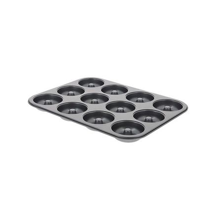 Forma na pečení de Buyer 4712.12, na mini savariny nebo donuty, 12 ks, nepřilnavý povrch, 34,3 x 26,2 x 2,2 cm, rozměr 12 x 7 cm