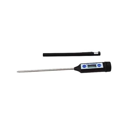 Digitální teploměr de Buyer 4881.00N, délka 20 cm, měří v rozmezí 50 - 200 °C, ruční mytí