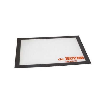 Podložka na pečení de Buyer 4931.40N, skleněná vlákna potažená silikonem, multifunkční, nepřilnavá, pro intenzivní použití, 40 x 30 cm
