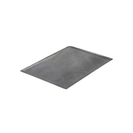 Plech na pečení de Buyer 5363.60, plech na pečení, zaoblené hrany, modrá ocel, pro vysoké teploty, robustní podnos, 60 x 40 x 1 cm