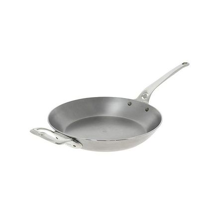 Ocelová pánev de Buyer 5680.32, Mineral B PRO, ocel, nerez rukojeť a ouško, 32 cm