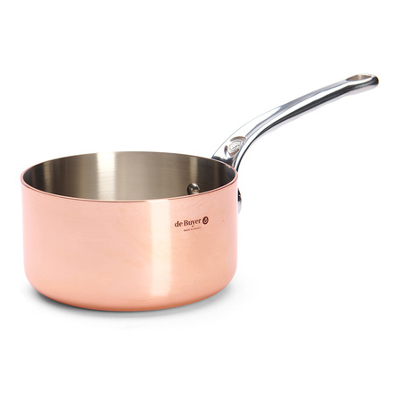 Nerezový hrnec de Buyer 6206.16 PRIMA MATERA, rukojeť z nerezové oceli, průměr 16 cm, výška 8,3 cm, objem 1,8 L, váha: 1,37 kg