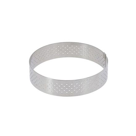Kruhový rám de Buyer 3098.02, perforovaný, průměr 6,5 cm, nerez