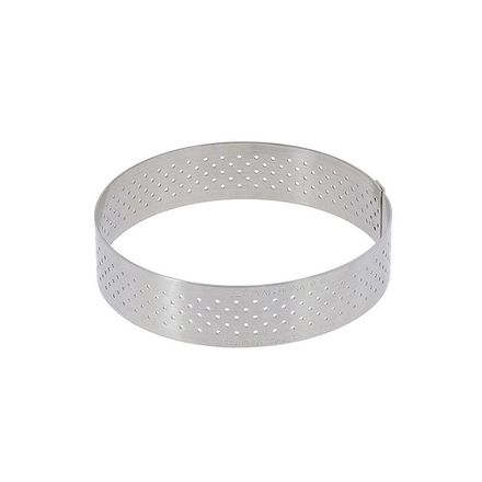 Kruhový rám de Buyer 3098.03, perforovaný, průměr 7,5 cm, nerez
