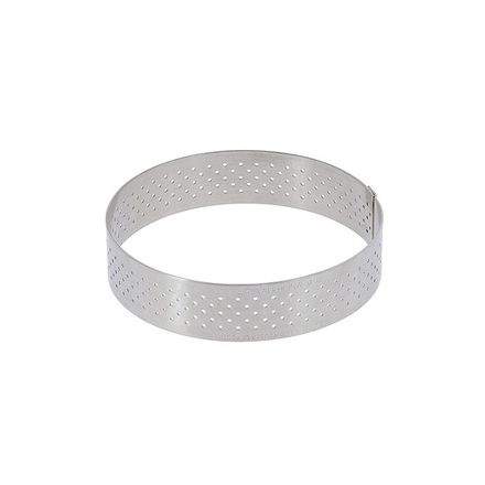 Kruhový rám de Buyer 3098.04, perforovaný, průměr 10,5 cm, nerez