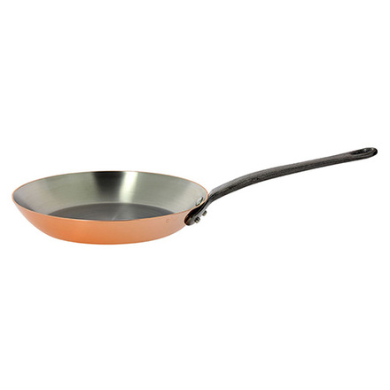 Pánev de Buyer 6324.32, PRIMA MATERA, měděná, litinová rukojeť, pro všechny varné desky, průměr 32 cm, výška 5,5 cm
