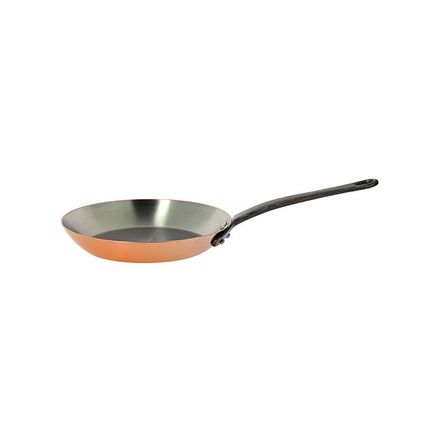 Pánev de Buyer 6324.32, PRIMA MATERA, měděná, litinová rukojeť, pro všechny varné desky, průměr 32 cm, výška 5,5 cm