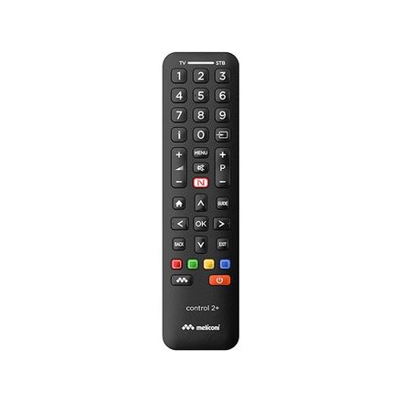 Dálkový ovladač Meliconi 808038 CONTROL 2+, univerzální, 2v1, pro všechny TV modely a externí dekodéry