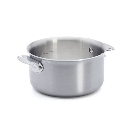 Nerezový hrnec de Buyer 3661.16 ALCHIMY LOQY nerez, průměr 16 cm, objem 1,3 l, stupnice objemu, lze stohovat, bez rukojetí nutno dokoupit