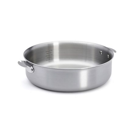 Nerezový rendlík de Buyer 3662.28 ALCHIMY LOQY, nerezový, průměr 28 cm, objem 3,8 L, odnímatelný systém, zahnutý okraj