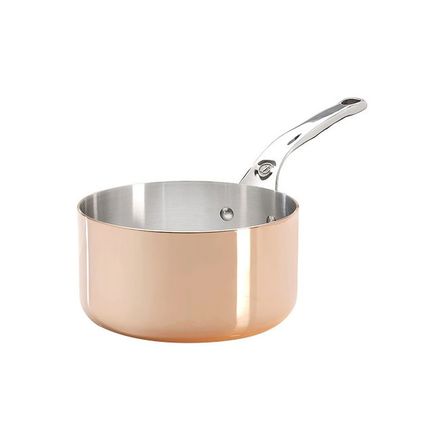 Nerezový hrnec de Buyer 6206.14 PRIMA MATERA, rukojeť z nerezové oceli, průměr 14 cm, výška 7.3 cm, objem 1.2 L, váha: 1.06 kg