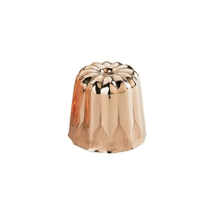 Měděná forma na Canelés de Buyer 6820.35N, vroubkovaná, průměr 3,5 cm