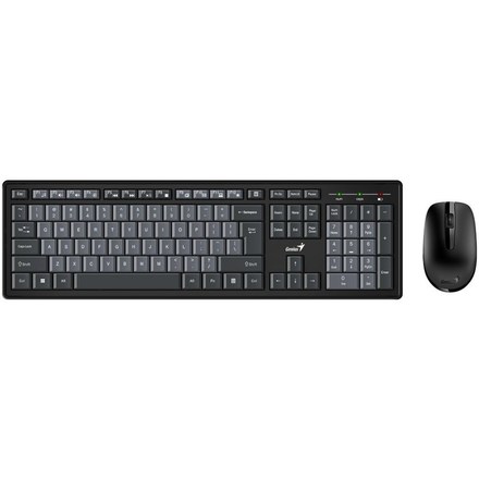 Set klávesnice s myší Genius Smart KM-8200 Dual Color, CZ+SK layout - černá