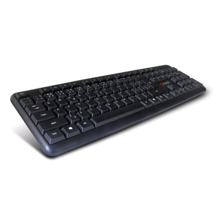Počítačová klávesnice C-Tech KB-102 SLIM, PS2, CZ/ SK - černá