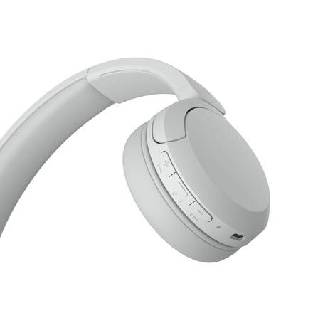 Polootevřená bezdrátová sluchátka Sony WHCH520W.CE7 bílá (5)