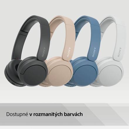 Polootevřená bezdrátová sluchátka Sony WHCH520W.CE7 bílá (7)