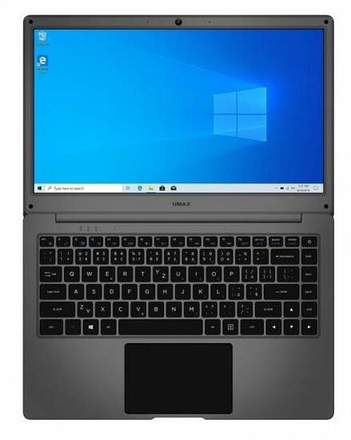 Notebook 14&quot; Umax VisionBook 14Wa Plus Celeron N3350, 4GB, 64GB, 14.1&quot;, Full HD, bez mechaniky, Intel UHD Graphics, BT, CAM, W10 S - šedý (UMM23014A) (rozbaleno)