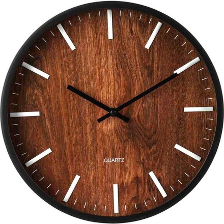 Nástěnné hodiny Segnale KO-837362320 30 cm tmavé dřevo