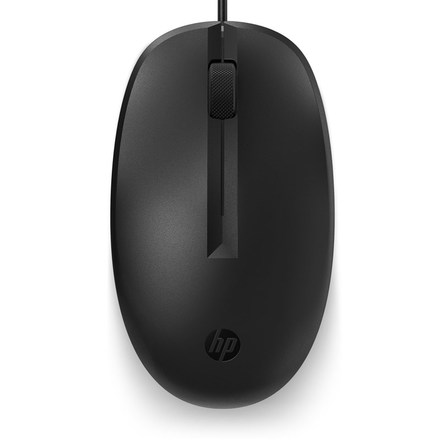 Počítačová myš HP 125 optická/ 3 tlačítka/ 1200DPI - černá