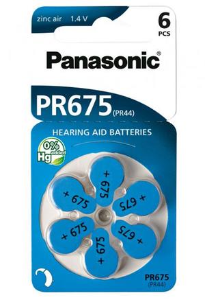 Baterie do naslouchadel Panasonic PR-675HEP/6DC