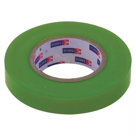 Izolační páska Emos F61519 PVC 15mm/10m - zelená