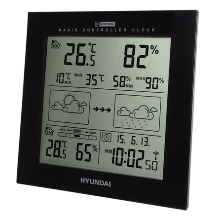 Meteostanice Hyundai WS 2244 černá (rozbaleno) (6)