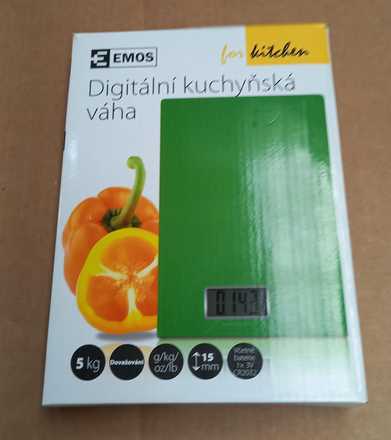 Kuchyňská váha Emos EV014G Digitální kuchyňská váha TY3101G, zelená (rozbaleno) (1)