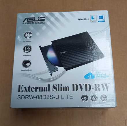 Externí mechanika Asus SDRW-08D2S-U LITE Black (rozbaleno) (1)