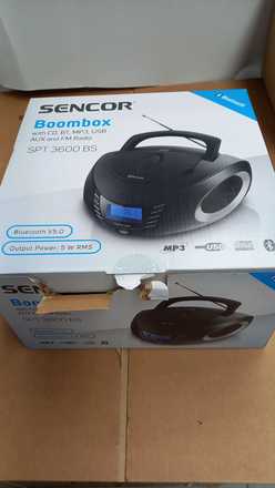 Radiopřijímač Sencor SPT 3600 BS RADIO S CD/MP3/USB/BT (rozbaleno) (1)