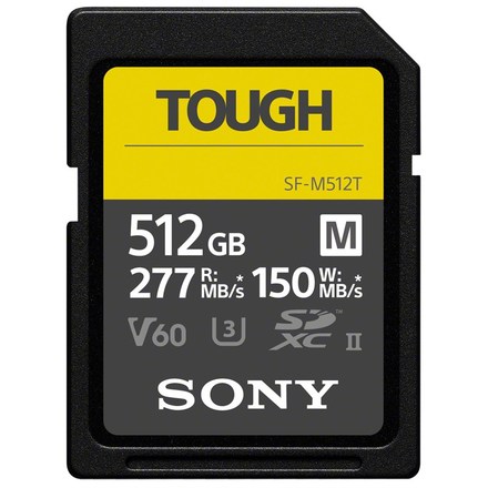 Paměťová karta Sony Tough SF-M 512GB V60 U3 UHS-II (277R/ 150W)