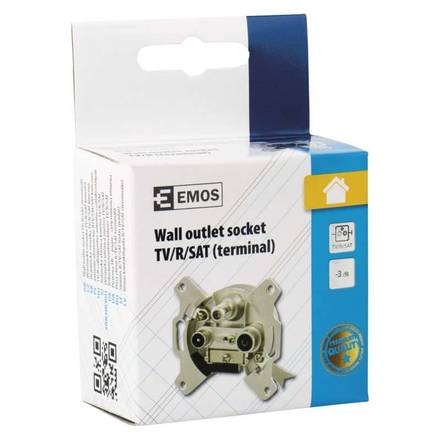 Účastnická zásuvka Emos J0240 Účastnická zásuvka EU 3303 koncová (2)
