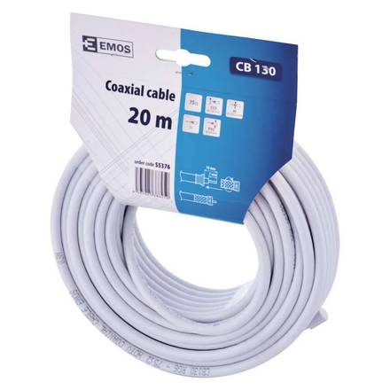 Koaxiální kabel Emos S5376 Koaxiální kabel CB130, 20m