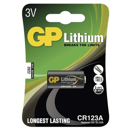 Lithiová baterie GP CR123A, 1ks