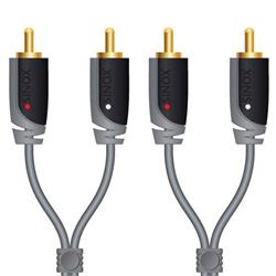 AV kabel Sinox SXA4202 2RCA-2RCA, stereo audio 2,0m